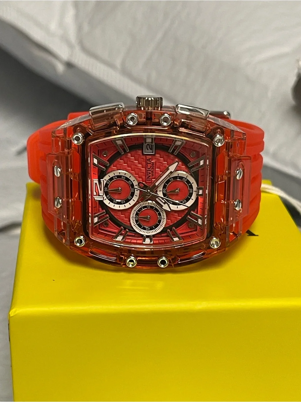 Invicta S1 Rally Men's Watch - 42mm, Red & Silver,new.